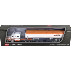 Manufacturer_DCP by First Gear Agricultural Trucks<1/64 Peterbilt 389 with 50ft Tri-Axle Grain Trailer, Tri-State Commodities, DCP by First Gear
