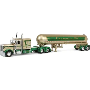 Manufacturer_DCP by First Gear Tanker Trucks<1/64 Peterbilt 389 with Mississippi LPG Tandem-axle Tanker, Farmer's Oil Co. Mop & Glo, DCP by First Gear