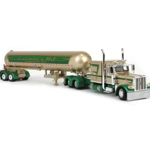 Manufacturer_DCP by First Gear Tanker Trucks<1/64 Peterbilt 389 with Mississippi LPG Tandem-axle Tanker, Farmer's Oil Co. Mop & Glo, DCP by First Gear