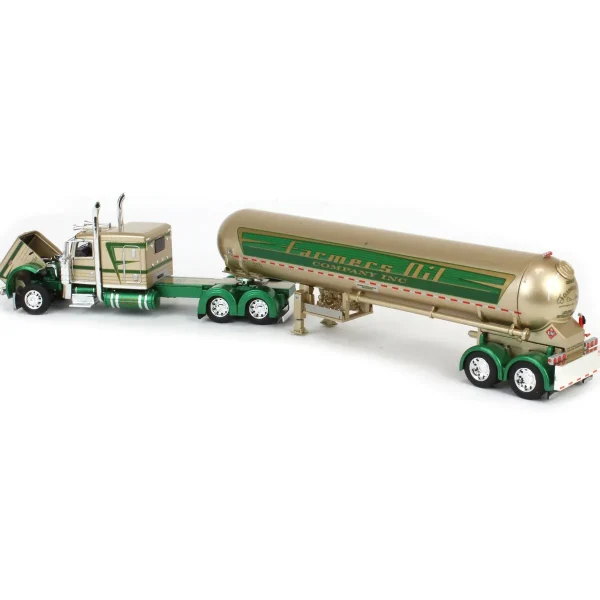 Manufacturer_DCP by First Gear Tanker Trucks<1/64 Peterbilt 389 with Mississippi LPG Tandem-axle Tanker, Farmer's Oil Co. Mop & Glo, DCP by First Gear