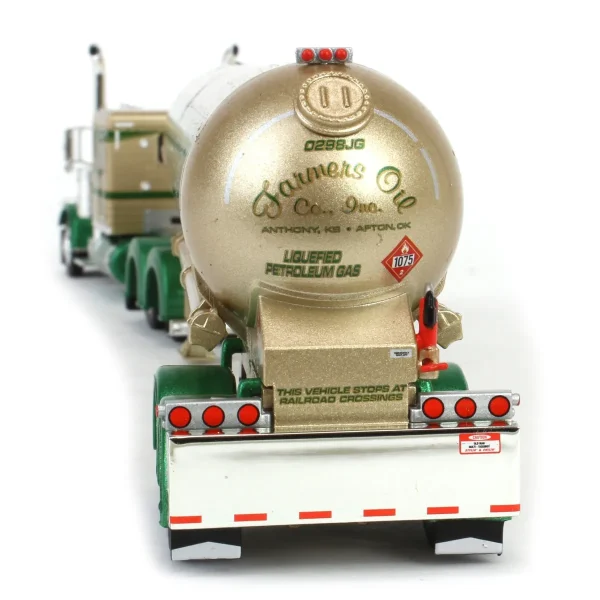 Manufacturer_DCP by First Gear Tanker Trucks<1/64 Peterbilt 389 with Mississippi LPG Tandem-axle Tanker, Farmer's Oil Co. Mop & Glo, DCP by First Gear