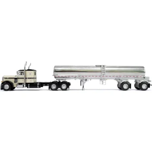 Manufacturer_DCP by First Gear Tanker Trucks<1/64 Peterbilt 379 with Walker Milk Tanker, Beige & Black, DCP by First Gear