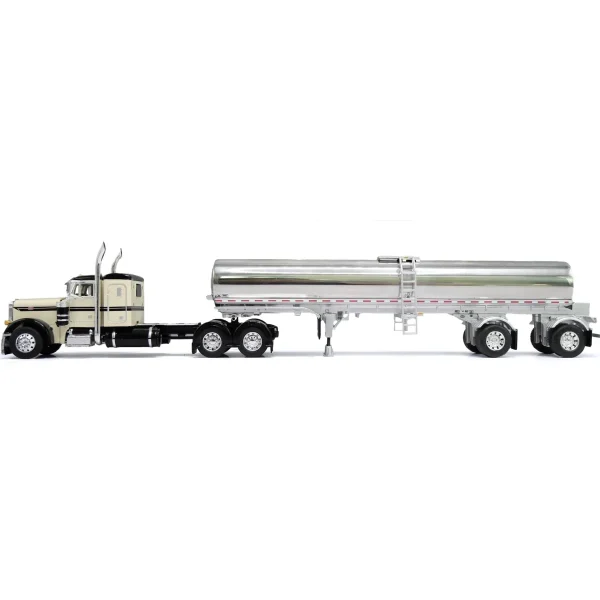 Manufacturer_DCP by First Gear Tanker Trucks<1/64 Peterbilt 379 with Walker Milk Tanker, Beige & Black, DCP by First Gear