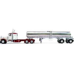 Manufacturer_DCP by First Gear Tanker Trucks<1/64 Peterbilt 379 with Walker Milk Tanker, White & Red, DCP by First Gear