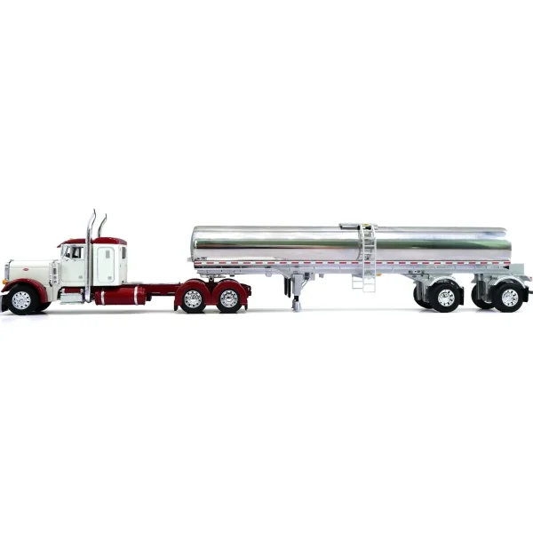 Manufacturer_DCP by First Gear Tanker Trucks<1/64 Peterbilt 379 with Walker Milk Tanker, White & Red, DCP by First Gear