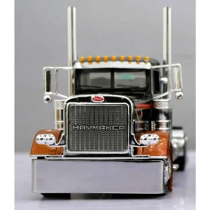 Manufacturer_DCP by First Gear Lowboys & Flatbeds<1/64 Peterbilt Model 389 Day Cab and 28.5' Utility Dual Hay Flatbed Trailers with Hay Load, Exclusive Collector Edition, DCP by First Gear