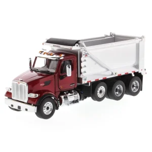 Manufacturer_Diecast Masters Dump Trucks<1/50 Peterbilt Model 567 SFFA Tandem Axle Dump Truck with Pusher Axle by Diecast Masters