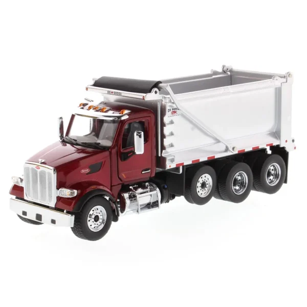 Manufacturer_Diecast Masters Dump Trucks<1/50 Peterbilt Model 567 SFFA Tandem Axle Dump Truck with Pusher Axle by Diecast Masters