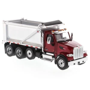 Manufacturer_Diecast Masters Dump Trucks<1/50 Peterbilt Model 567 SFFA Tandem Axle Dump Truck with Pusher Axle by Diecast Masters
