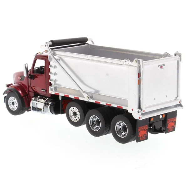 Manufacturer_Diecast Masters Dump Trucks<1/50 Peterbilt Model 567 SFFA Tandem Axle Dump Truck with Pusher Axle by Diecast Masters