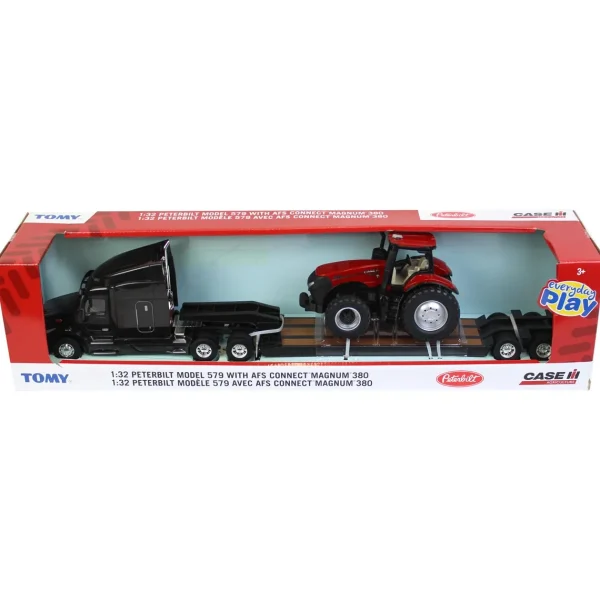 Manufacturer_ERTL Lowboys & Flatbeds<1/32 Peterbilt Model 579 w/ Case IH AFS Connect Magnum 380 & Lowboy Trailer