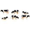Manufacturer_Universal Hobbies Wooden Barns & Large Accessories<1/32 6 Piece Black and White Cow Set