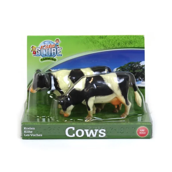Manufacturer_Universal Hobbies Wooden Barns & Large Accessories<1/32 2 Piece Black and White Cow Set