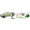 Manufacturer_ERTL Lawn & Garden | Lowboys & Flatbeds<1/32 15-Piece Lawn Care Set with John Deere Zero Turn Mower
