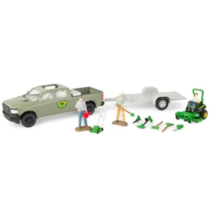 Manufacturer_ERTL Lawn & Garden | Lowboys & Flatbeds<1/32 15-Piece Lawn Care Set with John Deere Zero Turn Mower