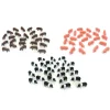 Outback Toys Play Animals & Accessories<1/64 75 Piece Value Pack of Assorted Pink, Black & White, and Brown Pigs