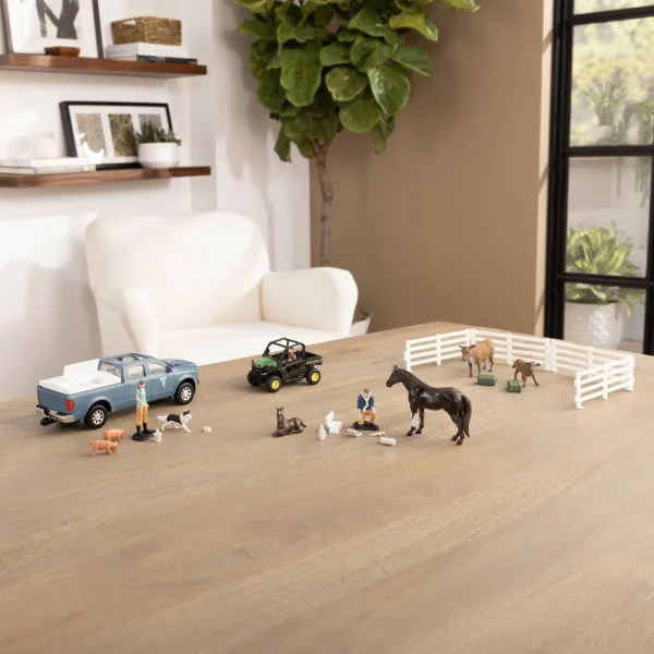 Manufacturer_ERTL Atvs & Side By Sides | Pickup Trucks<1/32 30-Piece Veterinarian Set with John Deere Gator