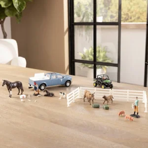 Manufacturer_ERTL Atvs & Side By Sides | Pickup Trucks<1/32 30-Piece Veterinarian Set with John Deere Gator
