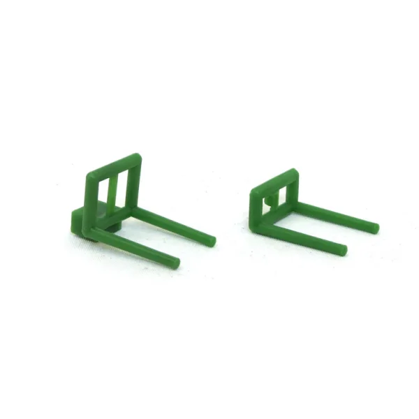 Manufacturer_Standi Toys Standi Toys<1/64 Plastic Loader Forks with Rear Hitch Bale Mover, Green by Standi Toys