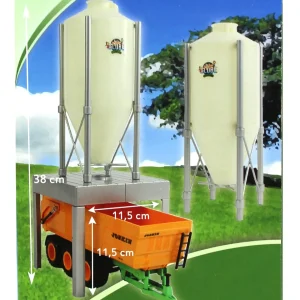Manufacturer_Universal Hobbies Wooden Barns & Large Accessories<1/32 Platform Silo Feed Bin