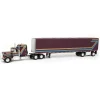 Manufacturer_DCP by First Gear Box Trucks & Trailers<1/64 Plum Kenworth W900A with Aerodyne Sleeper & 53ft Utility Roll Tarp Trailer, DCP by First Gear