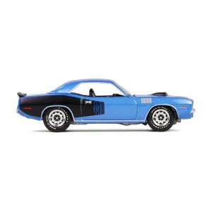 Manufacturer_Greenlight Collectibles Cars & Suvs<1/64 1971 Plymouth 'Cuda 440 6bbl Shaker, B5 Blue, 'Cuda 60th Anniversary, Anniversary Collection Series 17
