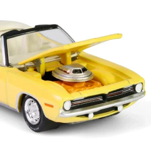Manufacturer_Greenlight Collectibles Cars & Suvs<1/64 1970 Plymouth 'Cuda Convertible, Scottsdale 2024, Yellow, Barrett-Jackson Series 15