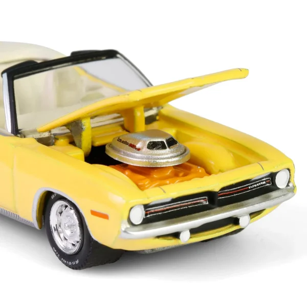 Manufacturer_Greenlight Collectibles Cars & Suvs<1/64 1970 Plymouth 'Cuda Convertible, Scottsdale 2024, Yellow, Barrett-Jackson Series 15
