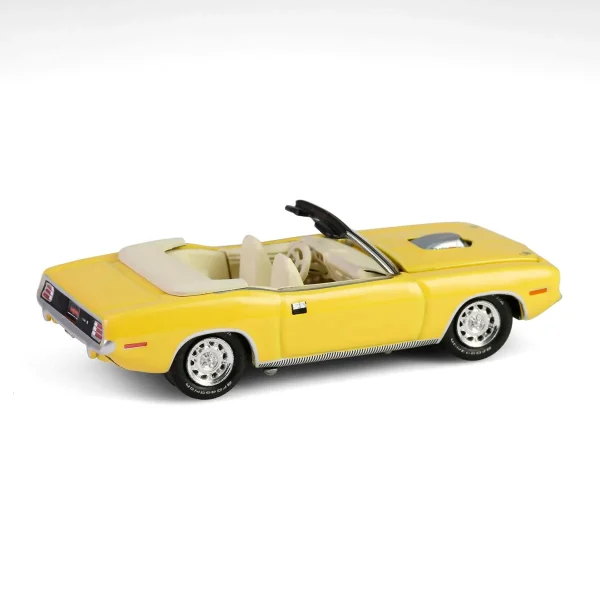 Manufacturer_Greenlight Collectibles Cars & Suvs<1/64 1970 Plymouth 'Cuda Convertible, Scottsdale 2024, Yellow, Barrett-Jackson Series 15