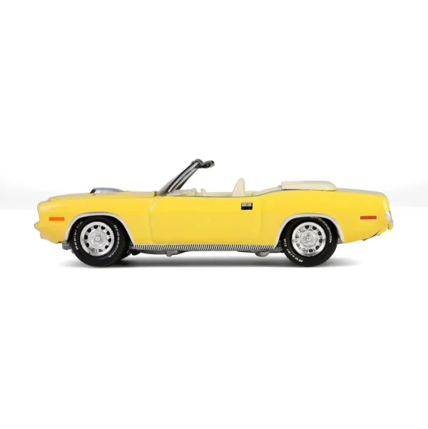 Manufacturer_Greenlight Collectibles Cars & Suvs<1/64 1970 Plymouth 'Cuda Convertible, Scottsdale 2024, Yellow, Barrett-Jackson Series 15