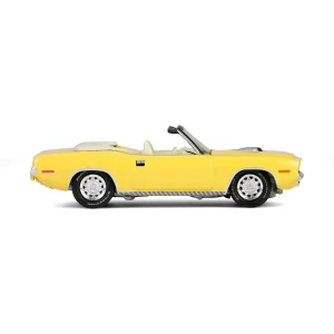 Manufacturer_Greenlight Collectibles Cars & Suvs<1/64 1970 Plymouth 'Cuda Convertible, Scottsdale 2024, Yellow, Barrett-Jackson Series 15