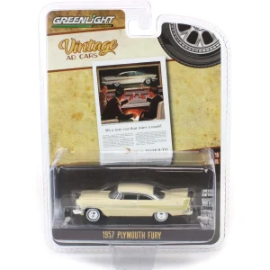 Manufacturer_Greenlight Collectibles Cars & Suvs<1/64 1957 Plymouth Fury, Vintage Ad Cars Series 10