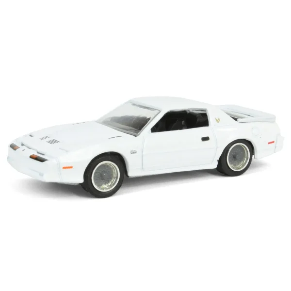 Manufacturer_Greenlight Collectibles Cars & Suvs<1/64 1987 Pontiac Firebird T/A GTA, White with Silver Rims, Midwest Diecast Exclusive