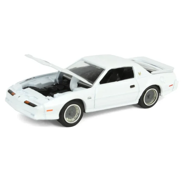 Manufacturer_Greenlight Collectibles Cars & Suvs<1/64 1987 Pontiac Firebird T/A GTA, White with Silver Rims, Midwest Diecast Exclusive
