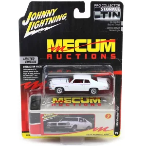 Manufacturer_Johnny Lightning Cars & Suvs<1/64 1974 Pontiac GTO, Cameo White, Mecum Auctions, Johnny Lightning Collector Tin Series 15