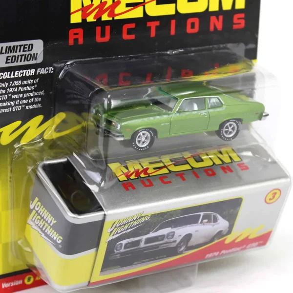Manufacturer_Johnny Lightning Cars & Suvs<1/64 1974 Pontiac GTO, Emerald Green, Mecum Auctions, Johnny Lightning Collector Tin Series 15