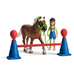 Manufacturer_Schleich Play Animals & Accessories<Pony Agility Training Set by Schleich includes 26 pieces