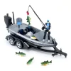 Manufacturer_Big Country Toys Big Country Toys<1/20 Professional Bass Boat with Angler, Fish, Fishing Pole, and Boat Trailer by Big Country Toys