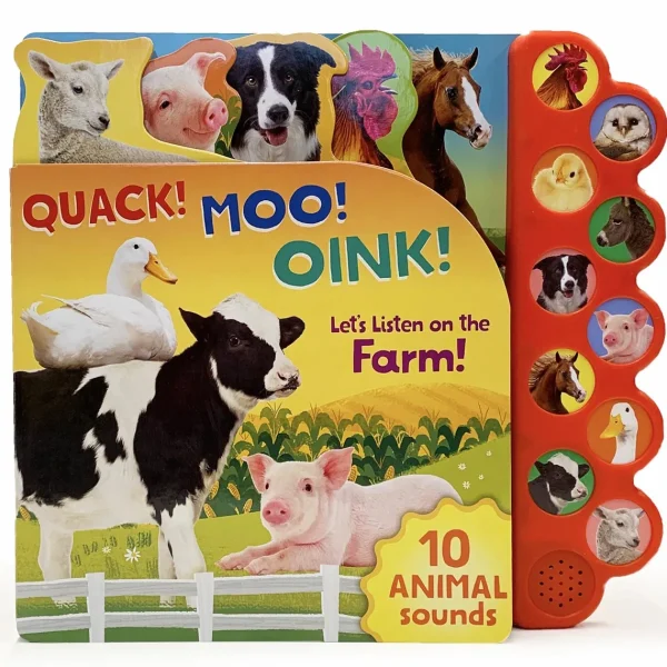 Outback Toys Books, Calendars & Dvds<Quack! Moo! Oink! Let's Listen to the Farm Sound Board Book