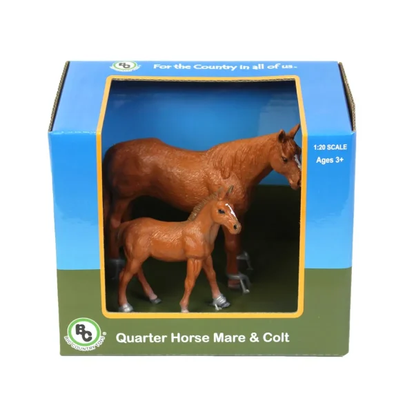 Manufacturer_Big Country Toys Big Country Toys<1/20 Quarter Horse Mare and Colt by Big Country Toys