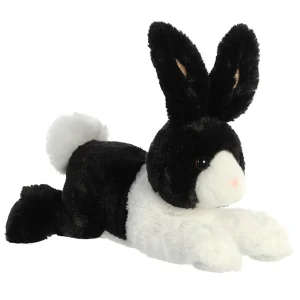 Manufacturer_Aurora Stuffed Animals & Puppets<12" Dutch Rabbit Black & White Flopsie Plush by Aurora