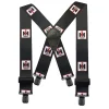 Outback Toys Ih Farmall<45" IH Black 2" Clip-on Suspenders