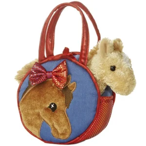 Manufacturer_Aurora Stuffed Animals & Puppets<7" Pretty Pony Pet Carrier Fancy Pals Plush Animals by Aurora