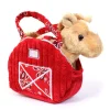 Manufacturer_Aurora Stuffed Animals & Puppets<7" Red Barn Horse Pet Carrier Fancy Pals Purse Plush Animal By Aurora
