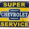 Outback Toys Tools & Auto<"Super Chevrolet Service" Tin Sign