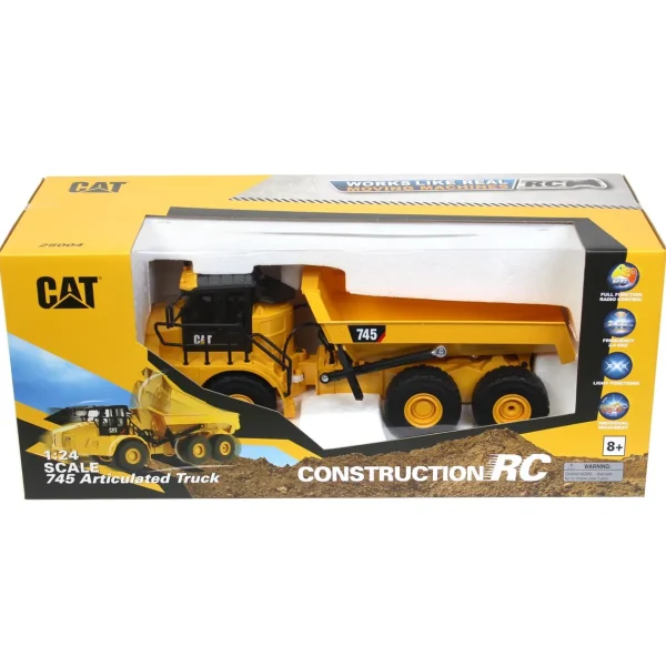 Manufacturer_Diecast Masters Radio Control<1/24 Radio Control Caterpillar 745 Articulated Truck, Made of Durable Plastic