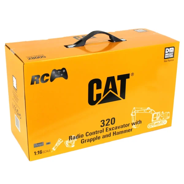 Manufacturer_Diecast Masters Radio Control<1/16 Radio Control Caterpillar 320 Excavator with Bucket, Grapple and Hammer