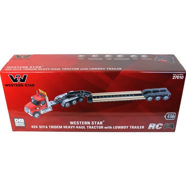 Manufacturer_Diecast Masters Lowboys & Flatbeds<1/16 Radio Control Western Star 49X SFFA Tractor with XL 120 HDG Trailer