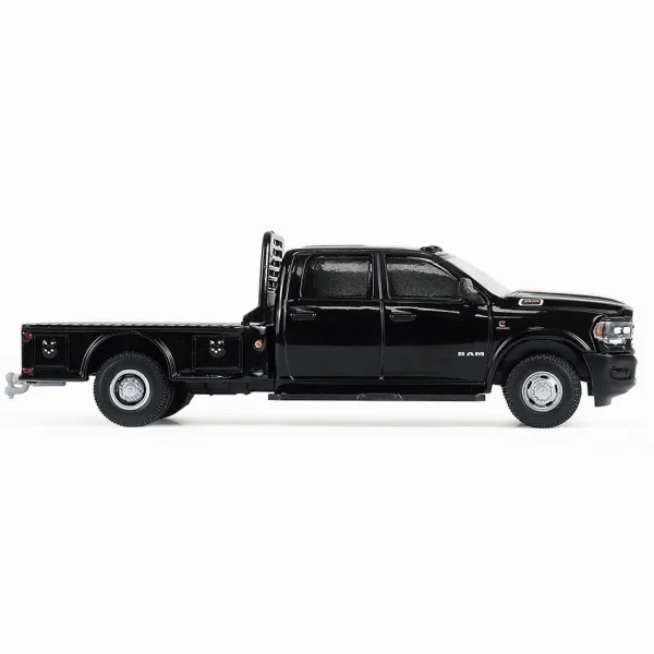 Manufacturer_Greenlight Collectibles Lowboys & Flatbeds | Pickup Trucks<1/64 2023 Ram 3500 Dually Flatbed, Black, Dually Drivers Series 16
