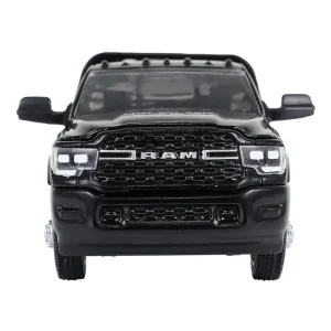 Manufacturer_Greenlight Collectibles Lowboys & Flatbeds | Pickup Trucks<1/64 2023 Ram 3500 Dually Flatbed, Black, Dually Drivers Series 16